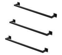 Ml-design Porte-manteau tringle lot de 3 - Noir