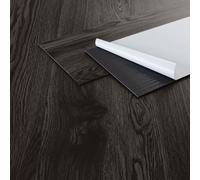 ML-Design Revêtement de Sol PVC, Lames de Vinyle Autocollantes, 91,5 cm x 15,3 cm x 2 mm, Épaisseur 2 mm, 8,92m ² / 64 Planches, Chêne Gris Foncé, Aspect Bois, Antidérapant, Résistant à l'eau