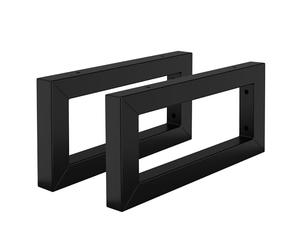 ML-Design Set 2x Consoles Murales, 300x150x30 mm, Noir, Acier, Design Flottant, Support d'Étagère pour Lavabo/Meuble/Table pour Salle de Bain/Chambre à Coucher, Réglable, Matériel de Montage Inclus