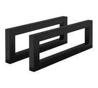 ML-Design Set 2x Consoles Murales, 400x150x30 mm, Noir, Acier, Design Flottant, Support d'Étagère pour Lavabo/Meuble/Table pour Salle de Bain/Chambre à Coucher, Réglable, Matériel de Montage Inclus Sc