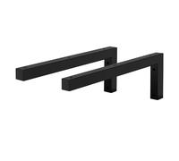 Ml-design set de 2 consoles murales en L - Noir