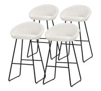 Ml-design set de 4 tabourets de bar - Beige