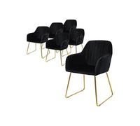 ML-Design Lot de 6 - Noir