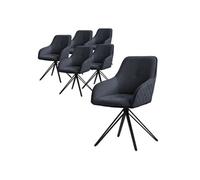 ML-Design Chaise pivotante - Noir