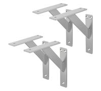 Ml-design Support d'étagère murale - Argent