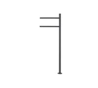 ML-Design Support Piédestal pour Boîte aux Lettres Anthracite en Acier Inoxydable Revêtu