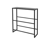 ML-Design Support pour 6 à 8 caisses de boissons avec tablette supérieure, 100x32x108.5 cm, structure en acier anthracite robuste, rangement