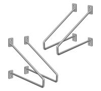 Ml-design Supports d'étagère murale - Argent