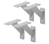 Ml-design Supports d'étagère murale - Argent