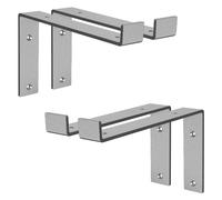 Ml-design Supports d'étagère muraux - Gris
