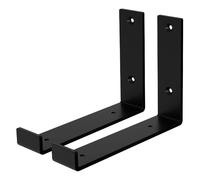 Ml-design Supports d'étagère muraux - Noir