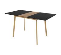 Ml-design Table à manger extensible - Noir