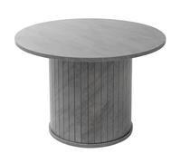 ML-Design Table Basse Ronde Ø 60 x 40 cm, Aspect Béton Gris avec Plateau Dépassant, Mobilier pour la Maison, Console d'Appoint Contemporain pour Canapé de Salon ou Lounge, Surface pour Café et Thé