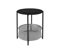 Ml-design Table d'appoint ronde - Noir