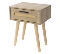 Ml-design Table de chevet rotin - Beige