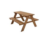 ML-Design Table de Pique-Nique avec 2 Bancs, Ensemble de Jeu pour Enfants, Marron, en Bois