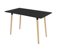 Ml-design Table à manger scandinave - Noir