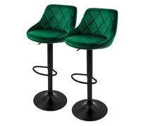 ML-Design Tabouret de bar - Lot de 2 - Vert