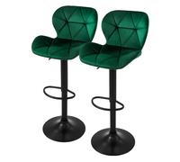 Ml-design Tabourets de bar x2 - Vert