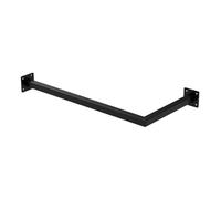 ML-Design Tringle à Vêtements d'Angle, P30 x L60 cm, Noir, Acier Inoxydable, Tringle de Penderie Forme de L, Portemanteau à Montage