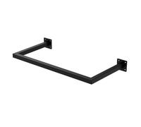 ML-Design Tringle à Vêtements Rectangulaire, P30 x L60 cm, Noir, Acier Inoxydable, Tringle de Penderie Forme de U, Portemanteau à Mo