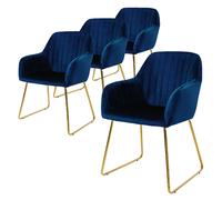ML-Design Velours Bleu