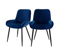 ML-Design Velours - Bleu foncé