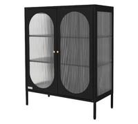 Ml-design vitrine-bibliothèque métal - Noir