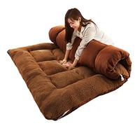 MLHK Tatami Matelas de sol pliable épais en mousse à mémoire de forme respirant Marron 150 x 200 cm