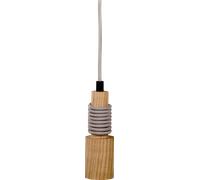MLI 404100 - Luminaire suspendu, culot E27, rond, en bois