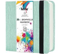 Mlife Carnet De Croquis Carré Double Face, Papier Aquarelle 100% Coton, 300 G/M², Sans Acide, Bloc Aquarelle Idéal Pour Les Amateurs D'art, Les Adultes Et Les Étudiants, 12,5 X 12,5 cm, Turquoise