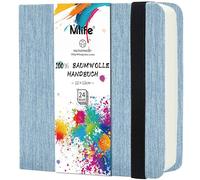 Mlife Carnet De Croquis Carré Double Face, Papier Aquarelle 100% Coton, 300 G/M², Sans Acide, Bloc Aquarelle Idéal Pour Les Amateurs D'art, Les Adultes Et Les Étudiants, 12,5 X 12,5 cm, Bleu