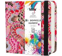 Mlife Carnet De Croquis Carré Double Face, Papier Aquarelle 100% Coton, 300 G/M², Sans Acide, Bloc Aquarelle Idéal Pour Les Amateurs D'art, Les Adultes Et Les Étudiants, 12,5 X 12,5 cm, Plumes Rouges