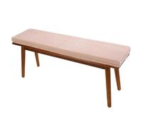 MLKHESY Coussin de Banc d'intérieur, Coussins de Salle à Manger en Velours côtelé de 5 cm d'épaisseur, Coussins de siège rectangulaires en Mousse 30D, avec Fermeture éclair Pink 12x16x2 in