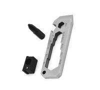 Mllepjdh Décapsuleur portable en acier inoxydable - Décapsuleur - Tire-clous e poche - Outil de défense de survie en plein air - Facile à utiliser - Mousqueton - Décapsuleur