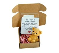 Mllepjdh Étui de Rangement Ours décoratif avec Carte de vœux pour Souvenirs d ' Anniversaire, Fournitures de fête Ours élégantes