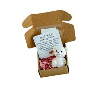 Mllepjdh Étui de Rangement Ours décoratif avec Carte de vœux pour Souvenirs d ' Anniversaire, Fournitures de fête Ours élégantes
