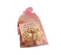 Mllepjdh Ours en Peluche de Motivation de Taille avec Carte de Message édifiante, Jouet en Peluche Doux, Animal pour fête d ' Anniversaire, Ours Miniature