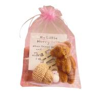 Mllepjdh Ours en Peluche de Motivation de Taille avec Carte de Message édifiante, Jouet en Peluche Doux, Animal pour fête d ' Anniversaire, Ours Miniature
