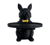 Mllepjdh Statue de Chien, Table d ' entrée, Plat à Bonbons, Porte-clés, Bol de Rangement pour Animaux, Sculpture, Figurines pour Bureau, décoration de la Maison, Bol Porte-clés pour Table d ' entrée