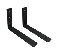 MLOQI Lot de 2 Equerre Etagere Murale, Supports Pour étagères Lourdes Industrielles, Equerre Charge Lourde, Supports en L, 5 mm d'épaisseur avec Vis (30 cm)