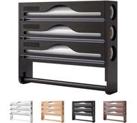 MLordoarf Distributeur Aluminium Et Film Alimentaire avec Porte Sopalin Cuisine, Distributeur Film Alimentaire avec Coupeur, Derouleur Papier Alimentaire Sopalain, Film, Alu, Papier De Cuisson