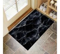 MLSOWM Tapis de Porte, 80 x 120 cm Profil Bas Style Industriel Sombre Paillasson Interieur Entree Marbre De Luxe Tapis de Sol Antidérapant Lavable pour Entrée, Couloir, Cuisine, Gris Anthracite