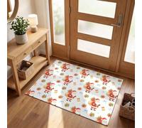MLSOWM Tapis de Porte Noël, Tapis de Bienvenue, 90 x 150 cm | Paillasson d'Entree Interieur Père Noël Sac-Cadeau, Antidérapant et Absorbant, Lavable pour Chambre, Cuisine