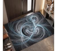 MLSOWM Tapis Entree Interieur Technologies du Futur, 60 x 120 cm Lavable en Machine | Paillasson pour Porte Lumière Entrelacement, Antidérapant, Poil Ras pour Chambre Salle a Manger Descente de Lit