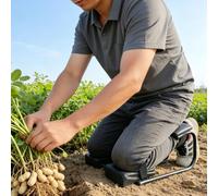 MLYAYE Siège à Genoux Siège-genouillère Ergonomique 2-en-1 en Acier pour jardiniers et Professionnels du bâtiment : Dispositif avec Maintien des Chevilles