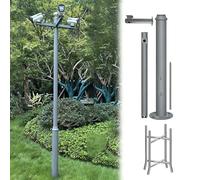MLYAYE Support Caméra de Sécurite Poteau d'épissage de caméra de Surveillance 2 m 3,0 4 5 6 mètres, Support de Poteau de Terre de caméra de sécurité Multifonction(6 m/19.7 ft)