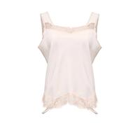 MM6 Maison Margiela - Mirrored Lace Slip Top - Femme - Tops - Rose - Taille: 40 FR