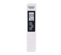 MMHHHG Testeur d'eau, Testeur d'eau 3 en 1 : mesureur TDS, EC, température, Stylo de Test numérique LCD, Filtre de pureté, qualité de l'eau(White-B)