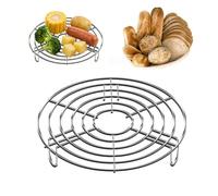 mmoonni Grille Vapeur en Acier Inoxydable 201,20 × 3 cm | grille de refroidissement robuste et stable, insert vapeur pour casseroles, insert passoire pour casseroles, cocottes
